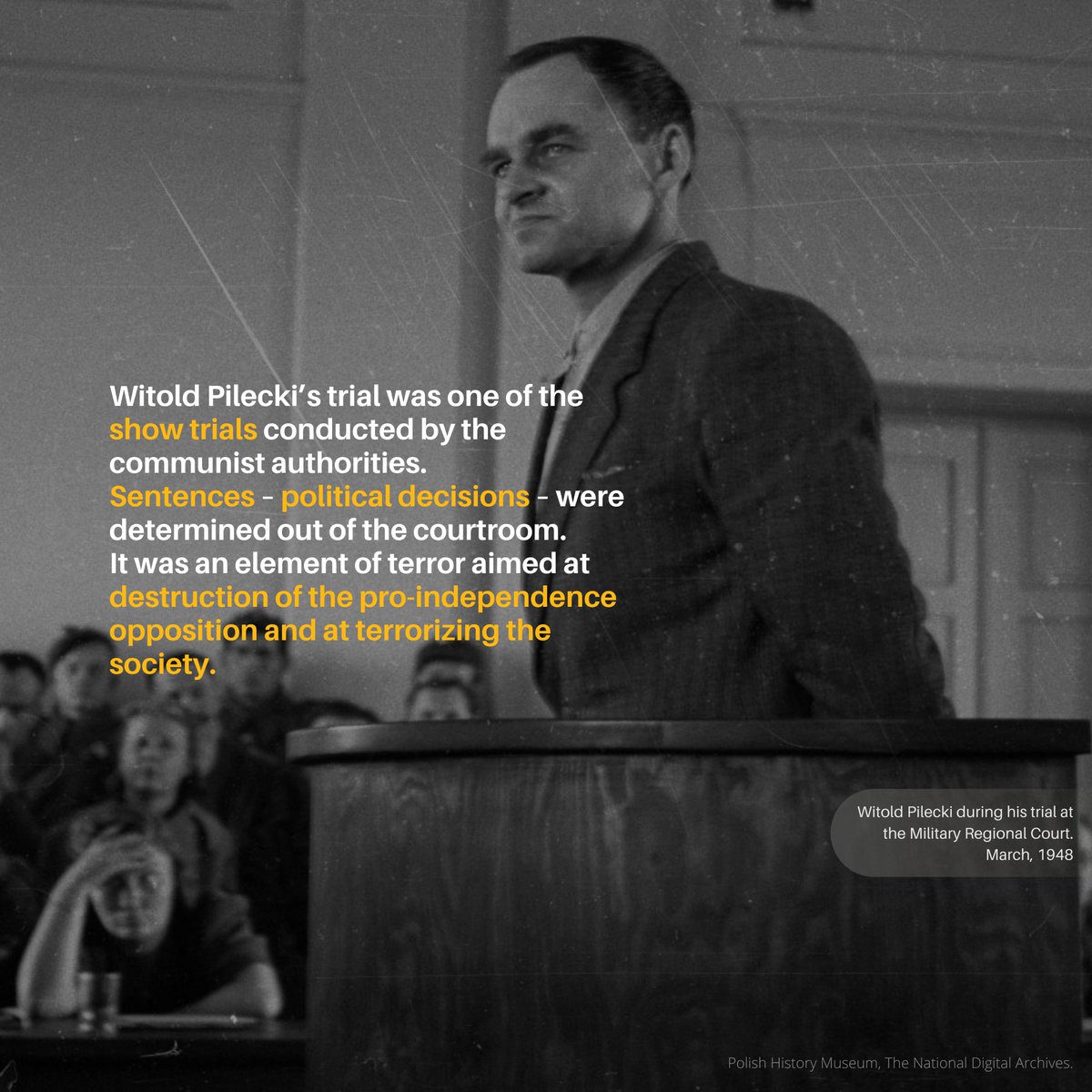 LT_MFA_Stratcom's tweet photo. On International Day of Heroes of the Fight Against Totalitarianism, we honour Witold Pilecki. During WWII, he volunteered to endure the horrors of Auschwitz to report them to the world. Inside, he also organized a resistance. Arrested for espionage, he was executed OTD in 1948. https://t.co/FBJoSotg7I