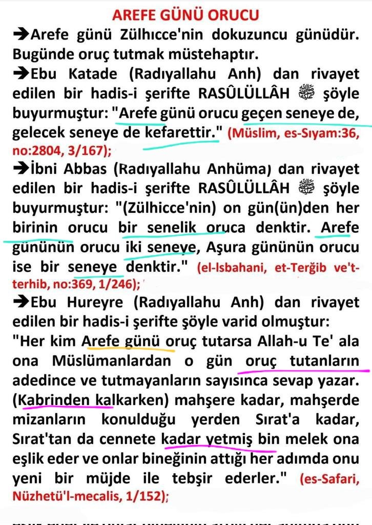 hatib63's tweet photo. 🕋 AREFE ORUCU KAÇIRMAYIN🌷

🌷Arefe orucu geçmiş gunahlara kefaretrir..
🌷bu akşam güneşin batışıyla Arefe gecesi başlıyor..
🌷bu akşam oruca niyet edilir insallah..
🌷bu gece ve yarının hayrı nur'un ala nur dur https://t.co/GUIw6XHYZ4