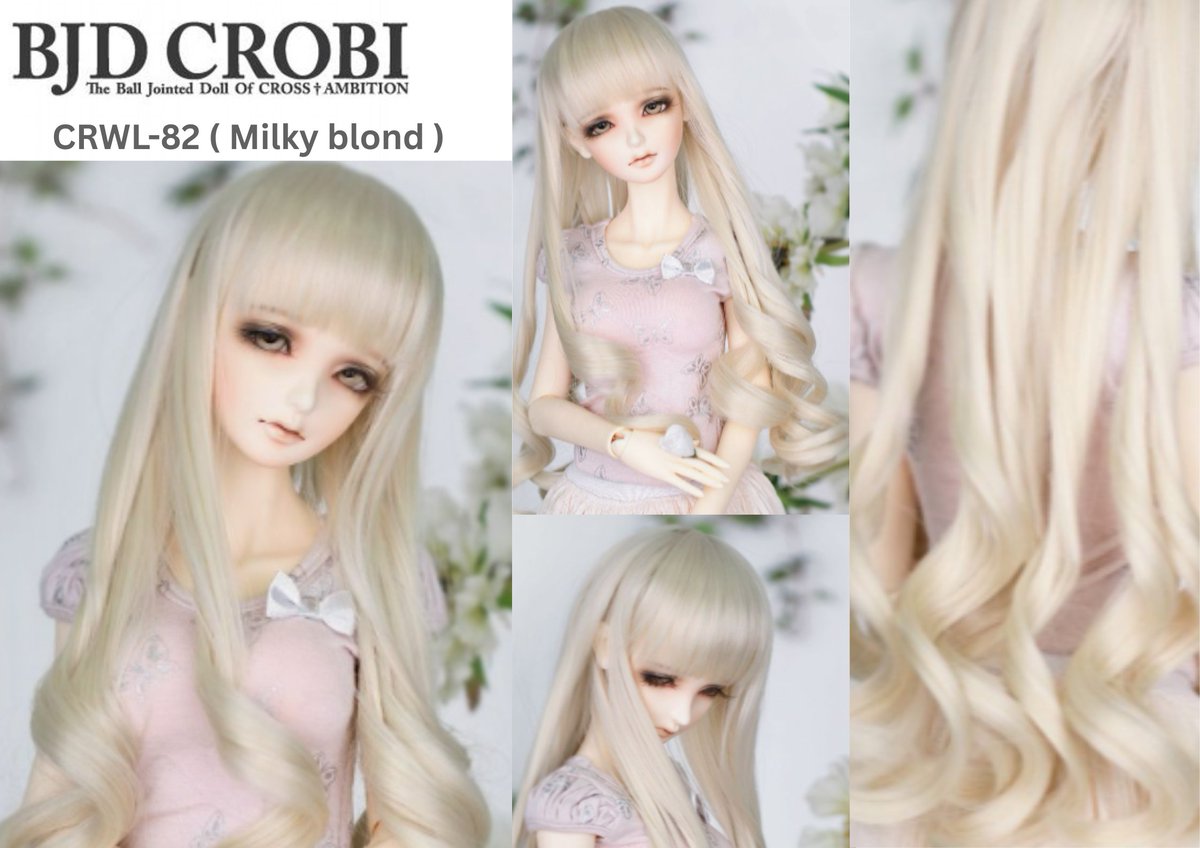 crobidoll's tweet photo. CRWL-82 Milky Blond features silky, long layers with soft curls and creamy blonde tones, giving an elegant and delicate princess-like look.
#crobidolls #bjdcommunity #CommunityTalk #bjd #bjddoll #balljointeddoll #dollphotography #dollcollection #wigs https://t.co/KoysQuzGRf