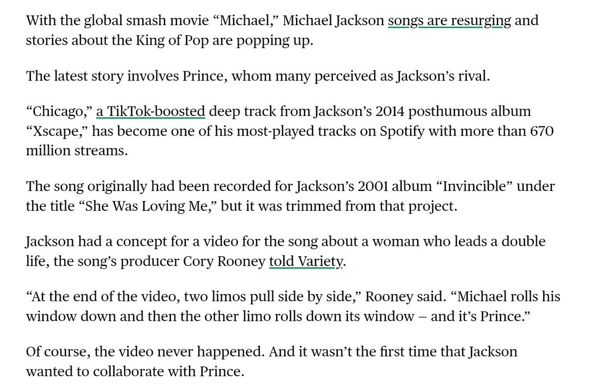 CaseyRain's tweet photo. Michael wanted to do a video for "She Was Lovin' Me" (later renamed to Chicago posthumously) where Prince would appear at the end of the video 🤣🤣🤣💜💜💜💜 https://t.co/bK8RnmfsnC