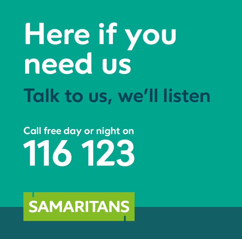 LBofBexley's tweet photo. If you need advice or help, the Samaritans are there to listen, whatever you are going through. Call Samaritans on 116 123 for free anytime. https://t.co/jqDgMEYS4j