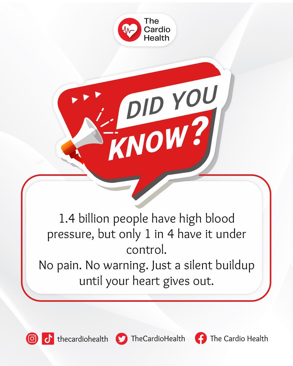 TheCardioHealth's tweet photo. Checking your blood pressure isn't a hospital thing. 

It's a you thing. 🫵
A family thing. 

Check your blood pressure regularly, live a healthy lifestyle, and early detection saves lives. 

When last did you check yours?

©️The Cardio Health 🌏. https://t.co/CcF4ailOiS
