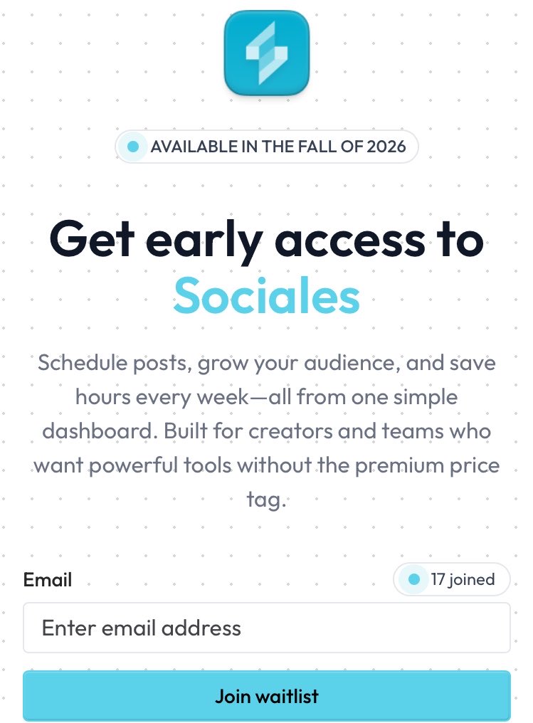 Sociales.app tweet media