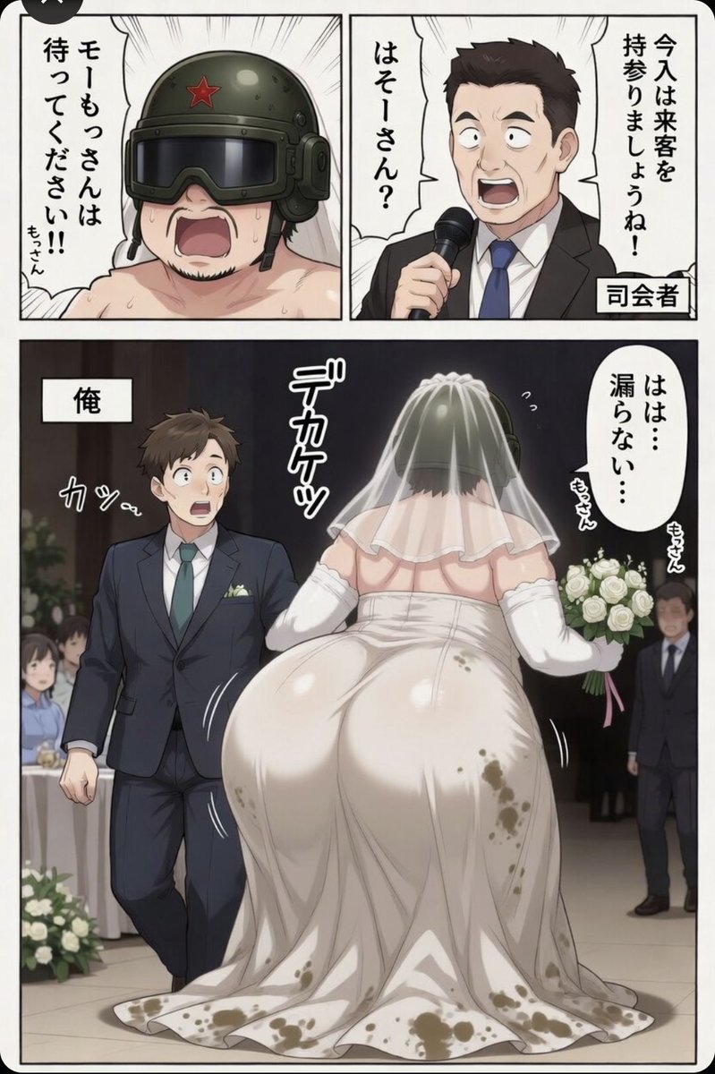 xvnsw's tweet photo. もっさんと俺の結婚式の思い出 https://t.co/49iN0cwEr3