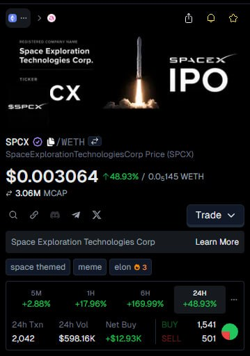 Space Exploration Technologies Corp tweet media