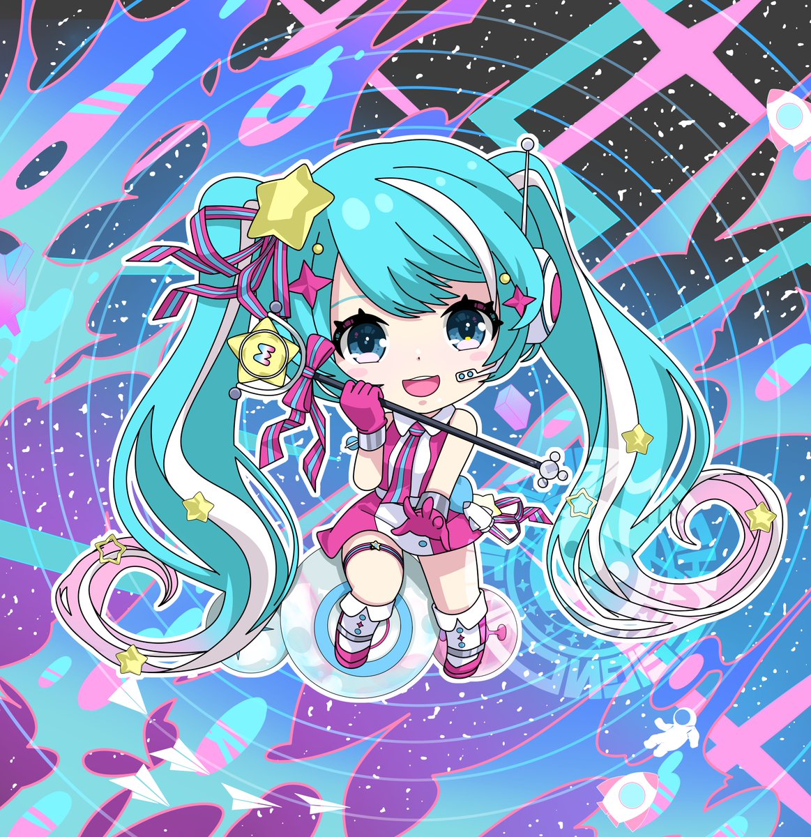 以前描いたマジミラ2022年テンスちゃん描き直しました✍️ かなり
