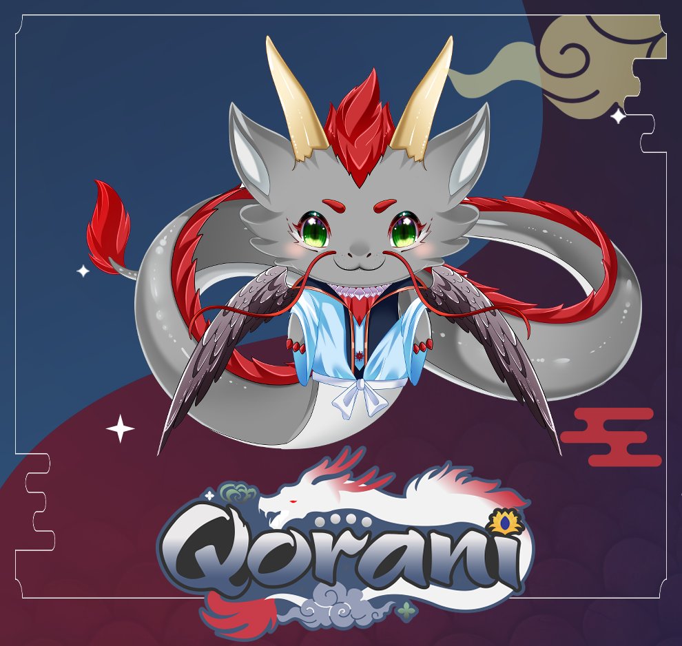 Qorani 🐉🪽 ≺Visekai≻ | Rain Dragon Vtuber tweet media