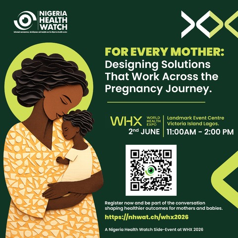 nighealthwatch's tweet photo. Too many women still face delays in seeking, reaching, or receiving maternal healthcare.

At our side event during #WHXLagos, we’ll be discussing how technology, partnerships, and system design can improve care across the pregnancy journey.

Register now: https://t.co/uNRmts2t8X https://t.co/q9gscFXlVq