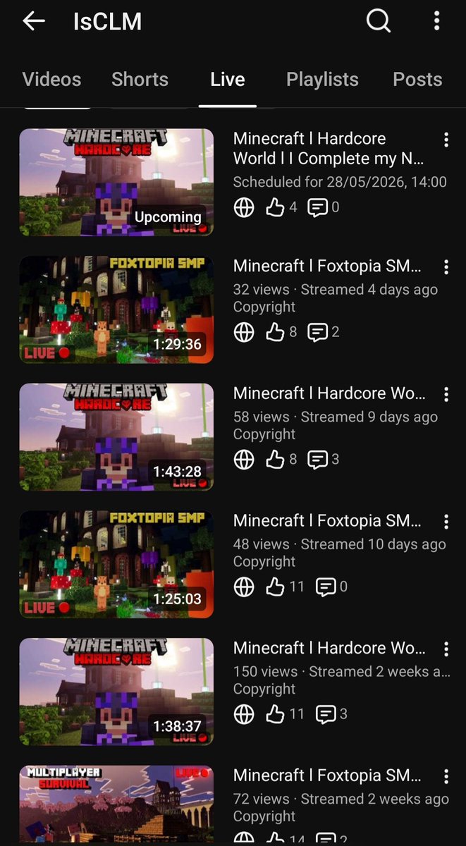 IsCLMYT's tweet photo. Hello, I am IsCLM a minecraft youtuber! I make building videos and stream hardcore and smp worlds. I want to get 500 subscribers so check my channel and subscribe 💜
https://t.co/qo3vAMxFDO
#Minecraft #minecraftyoutuber #minecraftgaming #minecraftstreamer #minecraftcontent https://t.co/23zi9jrsGT