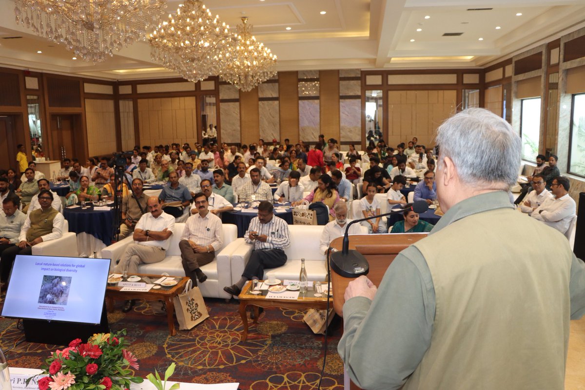 JBB_Ranchi's tweet photo. The Jharkhand Biodiversity Board commemorated the International Day for Biological Diversity on 22nd May 2026, themed 'Acting Locally for Global Impact.' A significant occasion to reaffirm our state’s commitment to ecological preservation and sustainable governance. (1/5) https://t.co/HpjwrseYBd