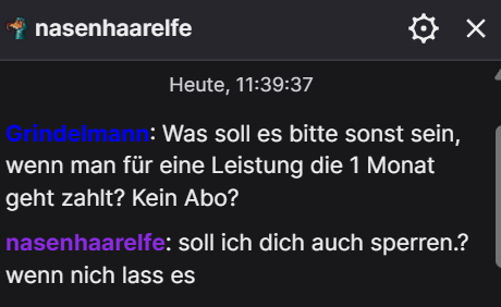 Hackzerhasser's tweet photo. @streamrealtalk Es ging im Stream um Abo Modell, ich fragte nach, was deren Minecraft Rang dann sein soll. Daraufhin kam diese Antwort. Die Mods sind genauso Kerndebil wie GTime über seine Aussage in Einkaufszentren. https://t.co/fYEiTmMN3b