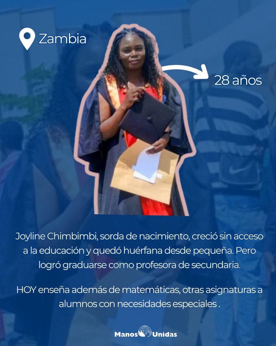 ManosUnidasONGD's tweet photo. Hoy, en el Día de África, observamos a un continente lleno de fortaleza y esperanza. En África, el 60% de la población tiene menos de 25 años. En un mundo que envejece a gran velocidad, esta realidad convierte al continente en un espacio clave de futuro y esperanza.

En Manos Unidas trabajamos junto a esta juventud apostando por la educación, la formación y el acceso a oportunidades, para que su talento no se quede en potencial, sino que se convierta en futuro real.

Pincha en este enlace y lee la noticia: https://t.co/xrSWN8J6kj

#DíaDeÁfrica #AlimentaLaPaz