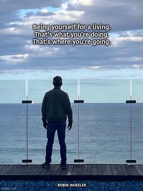 RobinBEING's tweet photo. Presence and vision:

#beingyourselfforaliving #presence #vision #robinwheeler #30yearsofbeing https://t.co/8As4yxh8wu