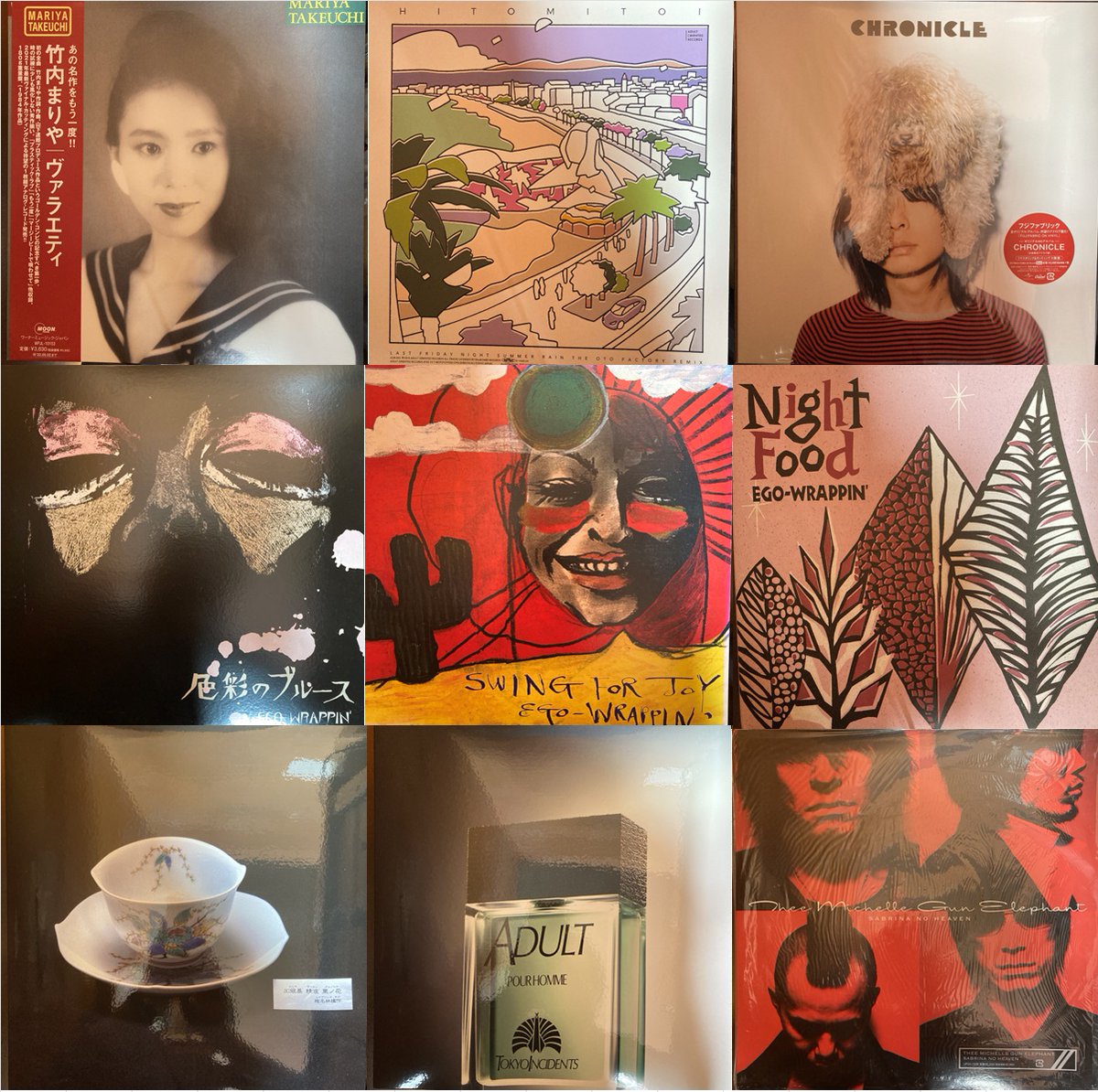 6/7(日)J-POP/日本のロック/昭和歌謡レコードセール 出品予定リスト第