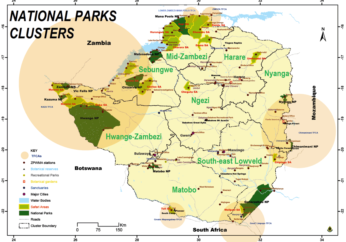 TakuChinakidzwa's tweet photo. According to the National Parks Clusters Map it's possible to avoid encroaching into Chizarira National Park &amp; Chirisa Safari Area https://t.co/tWHitED92t