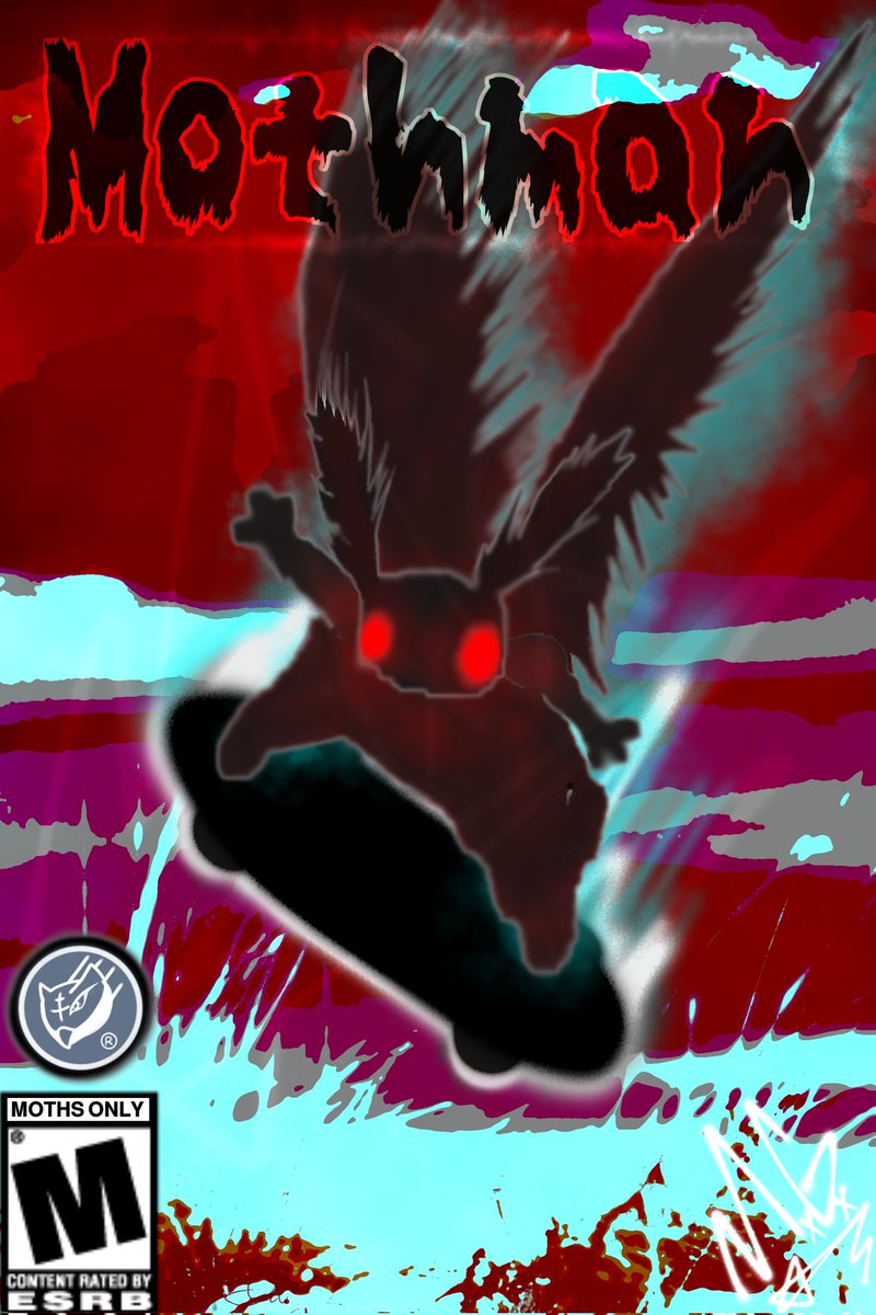 MewFan151's tweet photo. Oh the duality 
#digitalart #FuckAi #Mothman #Nature https://t.co/Spcitkz3sM