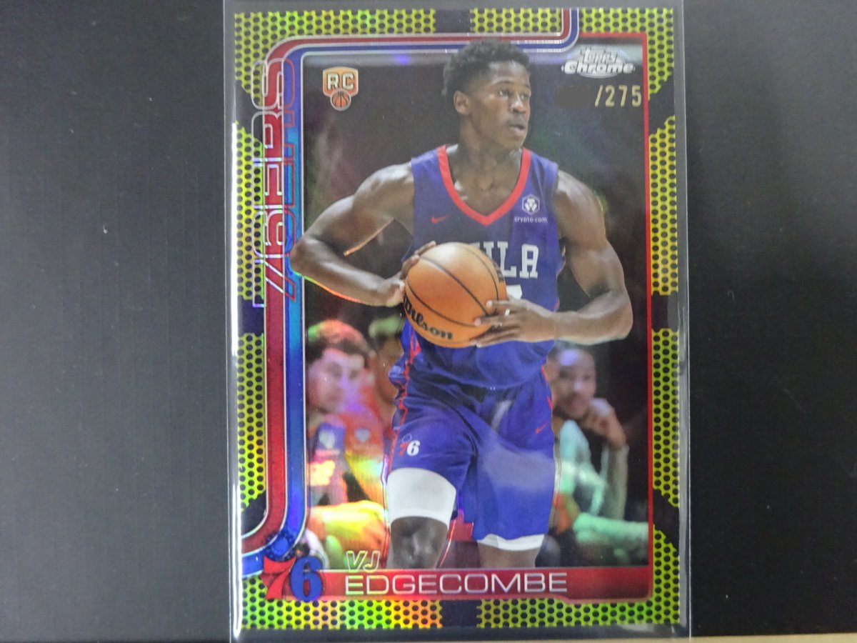 76ERS ) 2025-26 TOPPS CHROME VJ・エッジコム RC 275枚限定