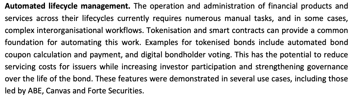 VincentGramoli's tweet photo. The Acacia Project reports "Automated lifecycle management" as a benefit of tokenisation. This is precisely for this reason that @RedbellyNetwork has developed its Tokeniser product. https://t.co/KKig4mlXt1