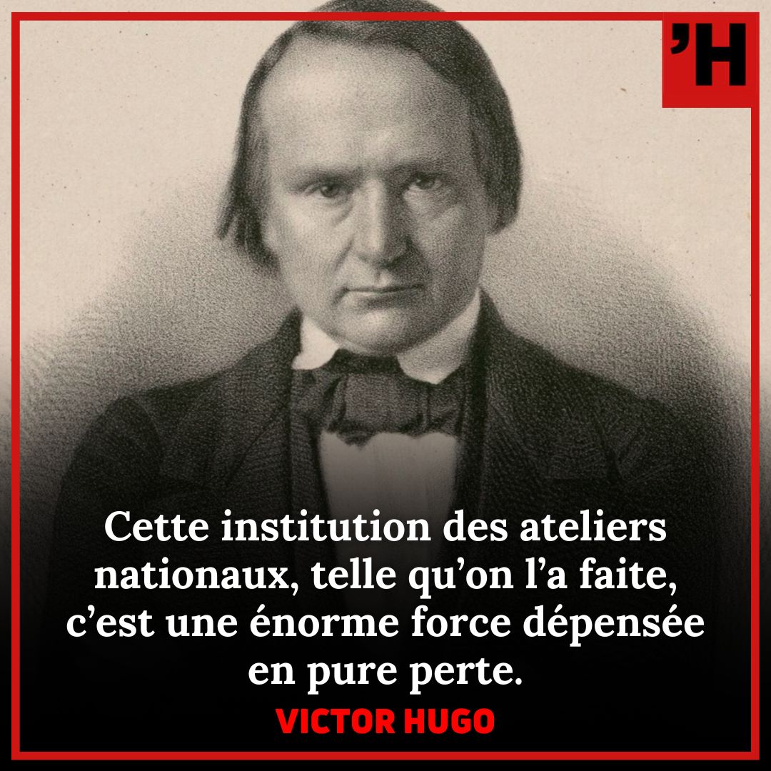 HistoCita's tweet photo. 🗓 21 juin 1848 : fermeture des ateliers nationaux.
Au nom du droit au travail, bourgeois et rentiers s’exaspéraient de devoir financer ces « râteliers nationaux » où l’on pave, dépave et repave les rues pour rien...
💬 Explications sur https://t.co/jBsGQdoFy1 https://t.co/rNWzwEV4eW