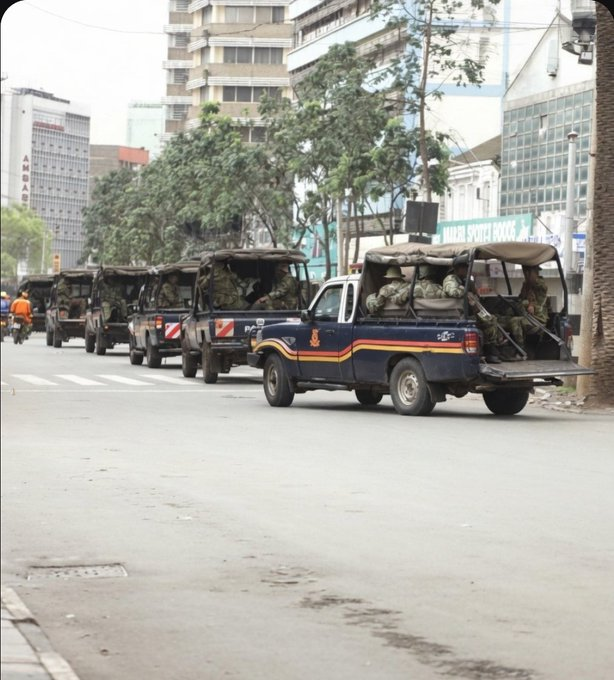 DrJuma_M's tweet photo. THIS Is what Total SHUTDOWN Looks Like,Yani Hakuna mtu CBD wa Kupigwa Teargass but Maandamano is in EFFFECT. https://t.co/znqIu4171D