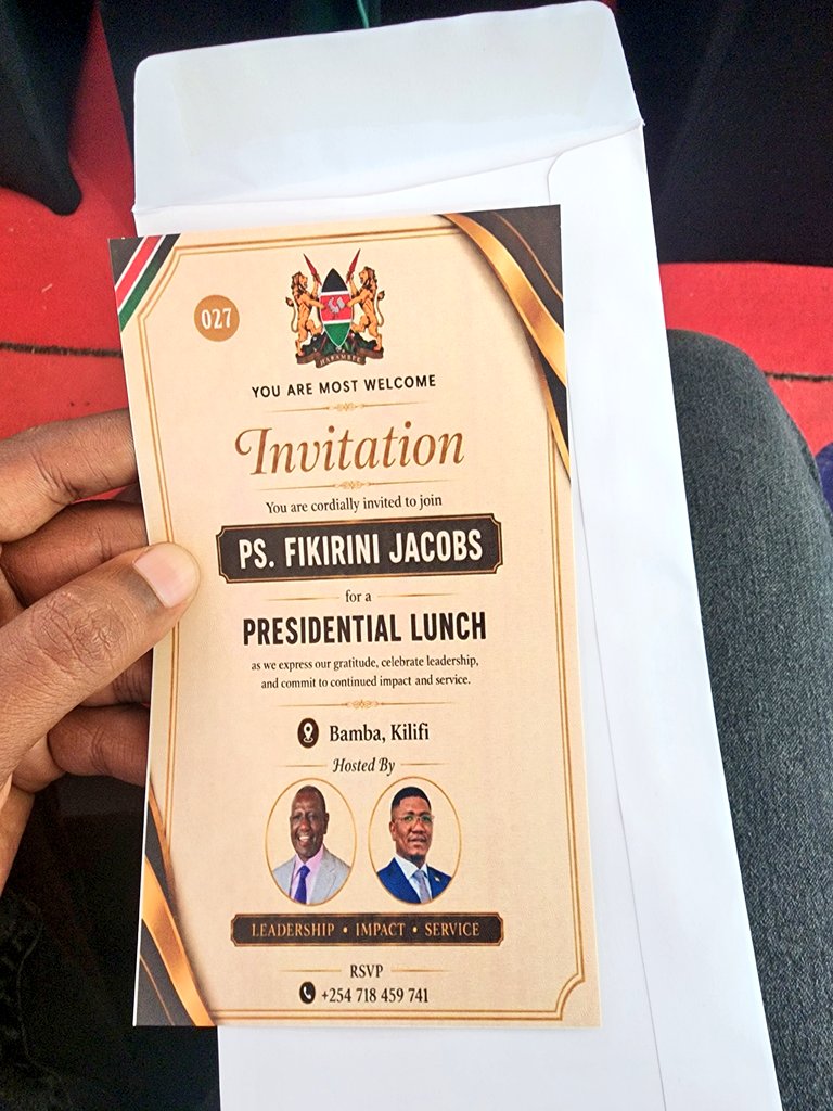 idric_s's tweet photo. Attended the Thanksgiving Ceremony of Hon Fikirini Jacobs at Bamba in kilifi.County that was attended by Our Able President @WilliamsRuto https://t.co/hpdKOpBhHN