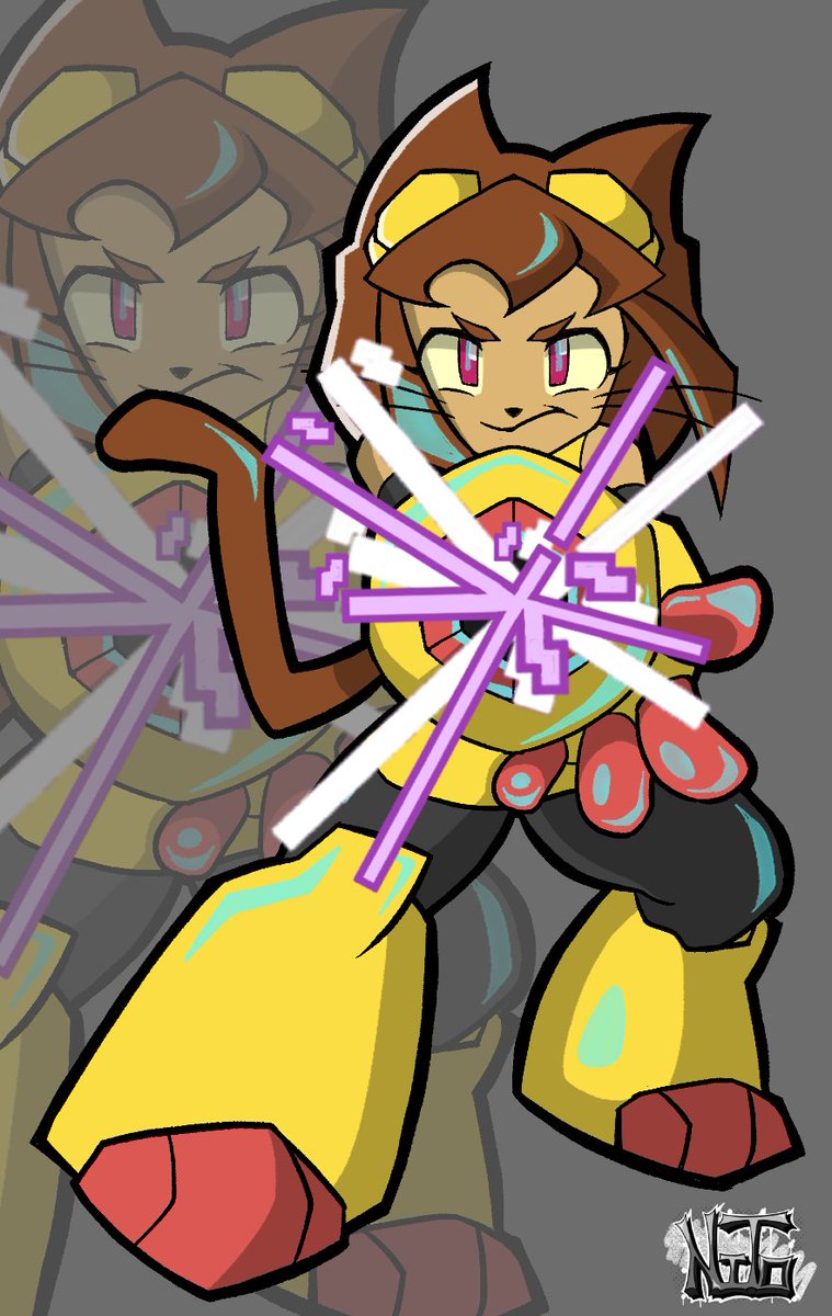 Thee_Nito's tweet photo. Rockman but better #gameoverse #fanart #kit https://t.co/HjSi5ZLW1a