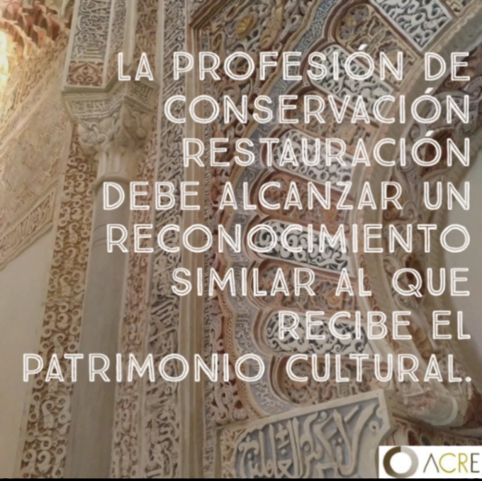 A_CR_E's tweet photo. 25 de mayo, 8º Aniversario del
Manifiesto por el Patrimonio
Por una profesión necesaria
ACRE y GE-IIC

RECONOCIMIENTO PARA LAS Y LOS PROFESIONALES DE LA CONSERVACIÓN RESTAURACIÓN

Lee el Manifiesto completo:
https://t.co/ZZFH9FuGxN
#Conservación
#Restauración
#SomosACRE https://t.co/2o7SVv0ECk