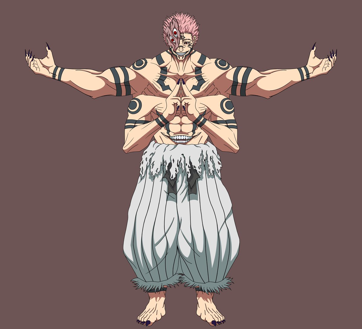 0THYENTITY0's tweet photo. True form sukuna with yujikuna tattoos like in season 1
#sukuna #digitalart #ryomensukuna #jujutsukaisen #jjk https://t.co/Pl5yovnbER