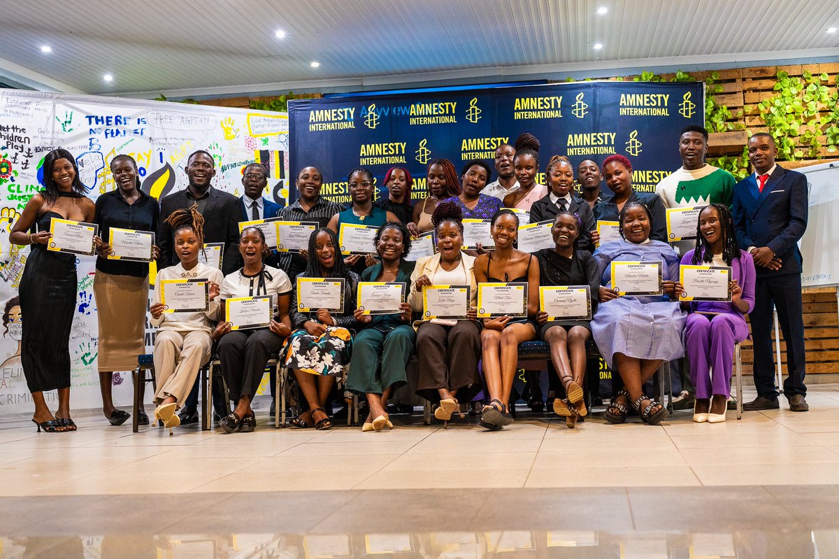 amnesty_zim's tweet photo. Congratulations to the second cohort of the #YouthPowerAction2026 Training! 🎉✨

The 2026 programme features three residential cohorts bringing together passionate, creative, and driven young people from all ten provinces of Zimbabwe. These young leaders are already making an impact in their communities through initiatives focused on climate justice, sexual and reproductive health rights, students’ rights, social protection, and the defence of civic freedoms. 📢💡

Through #YouthPowerAction, participants gain the skills, knowledge, and platform to actively shape a more just and equitable world while becoming part of a global movement committed to protecting and promoting human rights. ❤️

Young people are not just the future — they are leading change today. 🔥
#YouthPowerAction