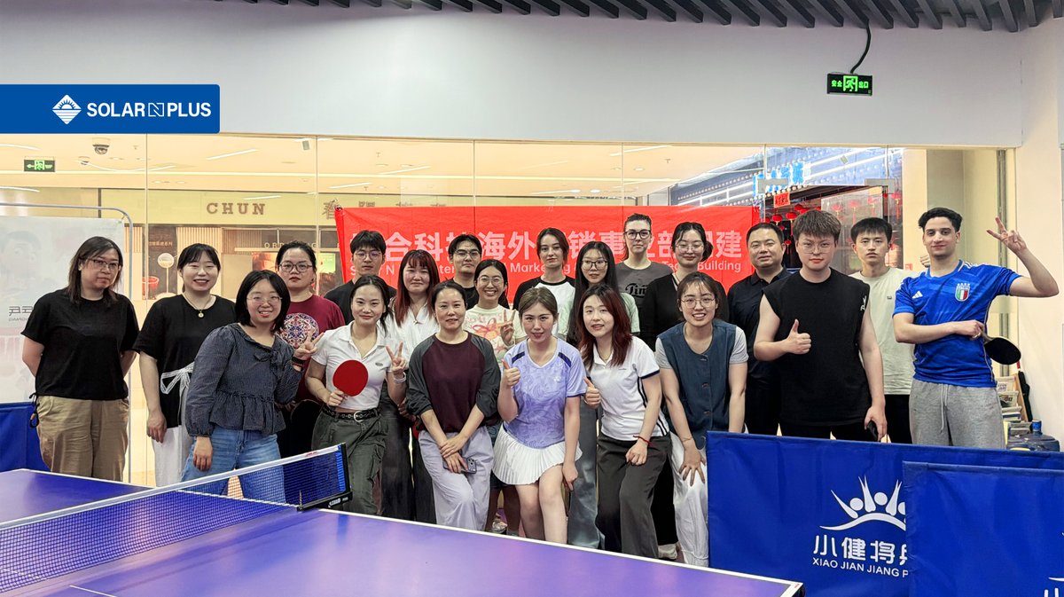 SolarNPlus's tweet photo. 🏓 Summer Team Building: Table Tennis Fun! 🌞 A day full of laughter, friendly competition, and memorable moments, reminding us that our team always gives 100% together, in everything we do. 🎉 #solarnplus #TeamBuilding #Together #SummerVibes #PingPongFun #TeamSpirit https://t.co/AmOxWW5O54