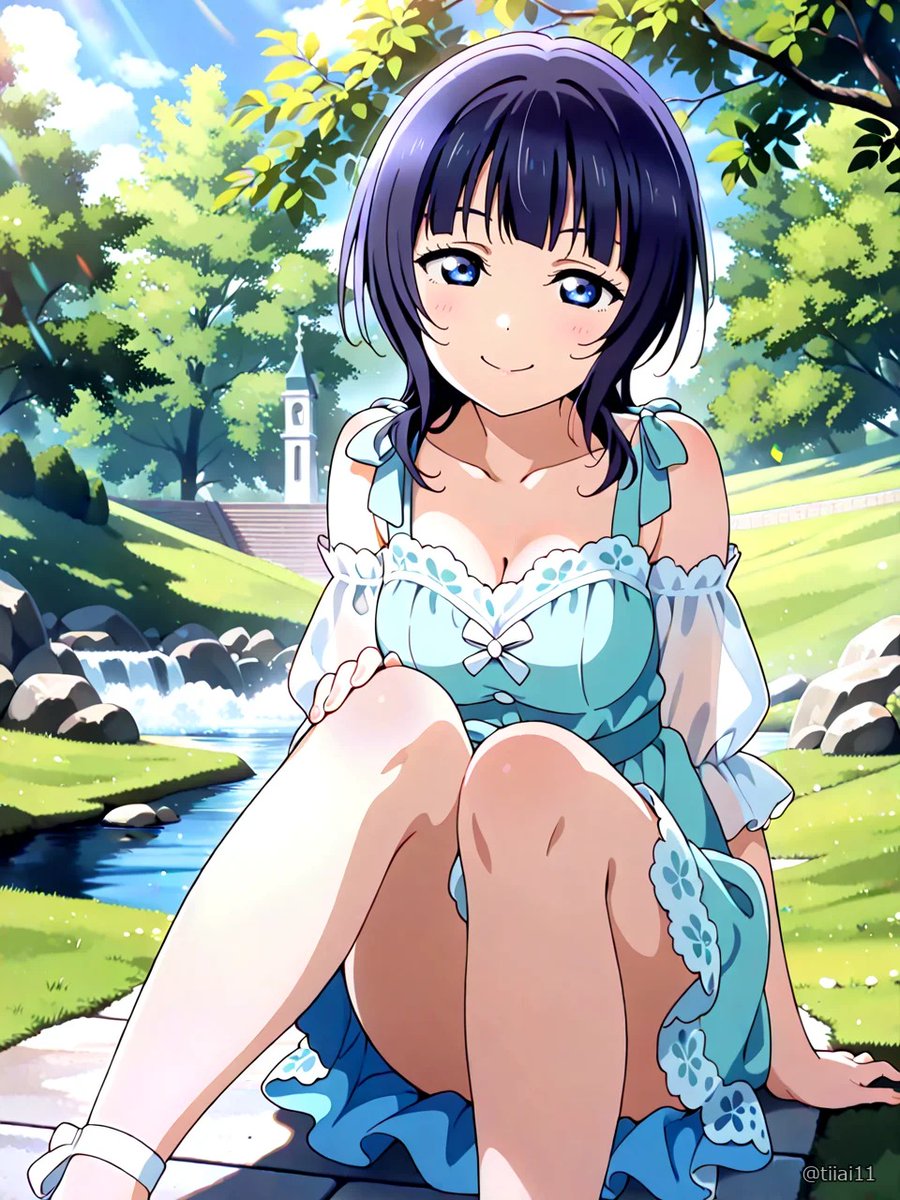 今日は暑いので、涼しげな果林ちゃん #朝香果林