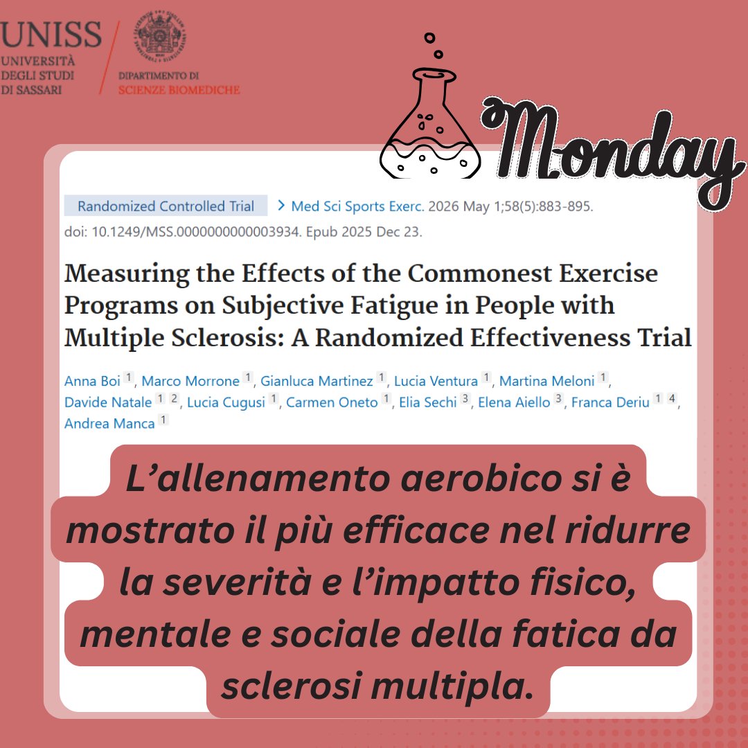 biomedicheuniss's tweet photo. #sclerosimultipla #fatica #uniss #sciencemonday https://t.co/CZCMaZrEGk