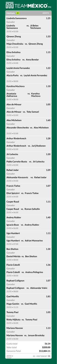 Soyacebets's tweet photo. Ojo, bomba del Ace bets 💣

🎾🔥 https://t.co/A6Ffbj8ilC