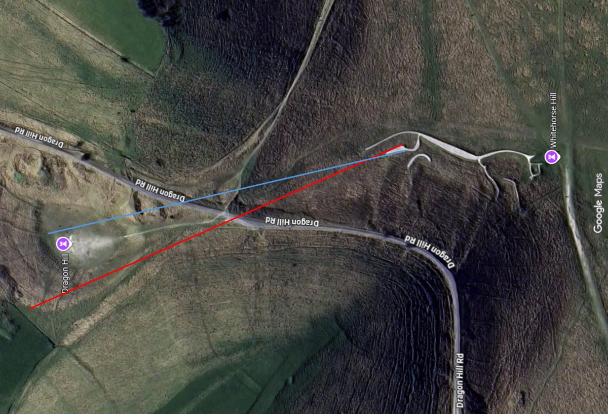 ETnMike's tweet photo. @megportal I know "Dragon Hill" is nearby and there are plenty of myths about a dragon and horse. Does the geometry of the leg point to that area purposely? No idea but it's at least a data point. https://t.co/xH8KGlbBGt