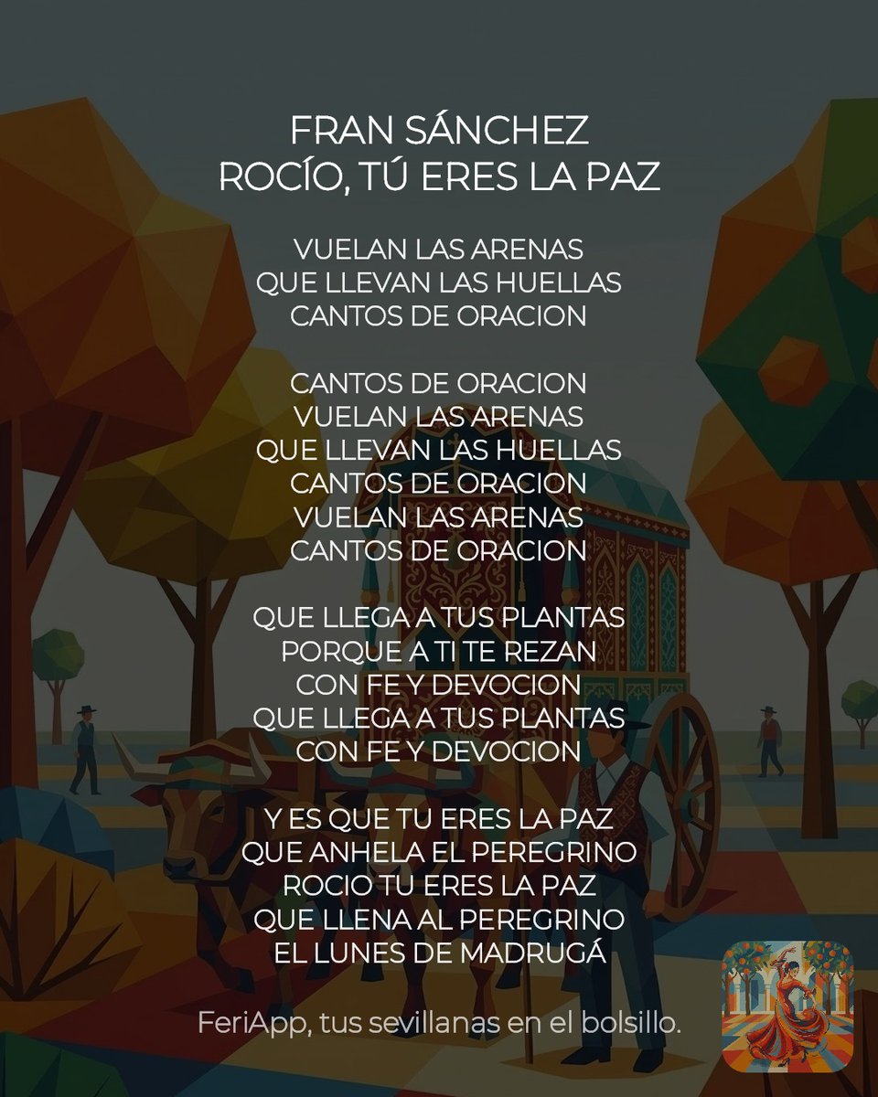 FeriAppOficial's tweet photo. «Rocío, tú eres la paz que anhela el peregrino». 🕊️👣

Fran Sánchez canta a las huellas que el viento borra pero la oración mantiene vivas. 

#FeriApp #Rocio2026 #FranSánchez

📱 Descarga FeriApp:
https://t.co/UnOi0m97t8 https://t.co/4kLXapA2F2