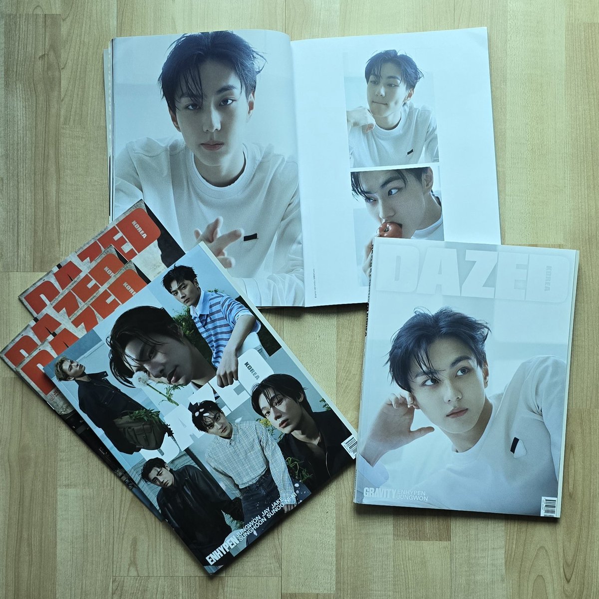 SSJungcat's tweet photo. Dazed Korea
2 #ENHYPEN and 1 #JUNGWON https://t.co/jaZwOgYUsh