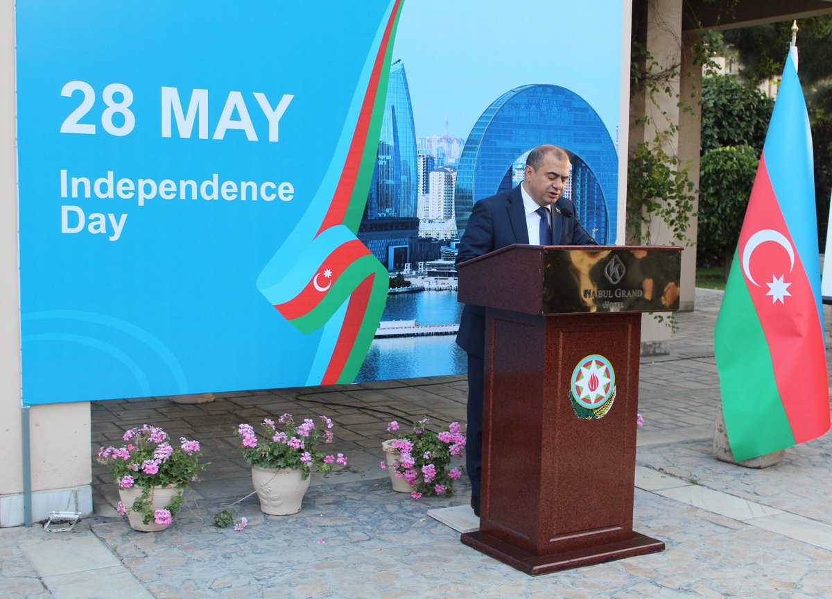 AzEmbAfgh's tweet photo. Reception marking 28 May – Independence Day was held at Grand Kabul Hotel in Kabul https://t.co/3znCi19Gql