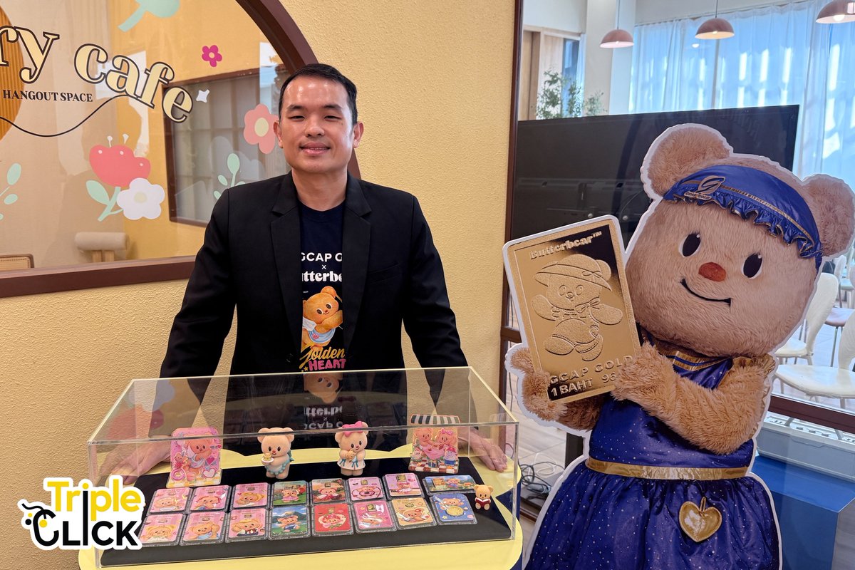 TripleclickTH's tweet photo. เปิดตัวอย่างเป็นทางการแล้ว กับคอลเลกชั่น GCAP GOLD x Butterbear ที่พร้อมให้มัมหมี และพ่อหมีเป็นเจ้าของคอลเลกชั่นสุดฮีลใจได้แล้วที่แอปพลิเคชัน ME GOLD by GCAP GOLD และ https://t.co/Njwe3SP8mS  และช่องทางออนไลน์ชั้นนำทั้ง LINE Shopping, Shopee, Lazada, Tiktok, และ All Online (7-Eleven)

#GCAPXButterBearPresscon
#GCAPGOLD #BUTTERBEAR #ด้อมน้องเนย