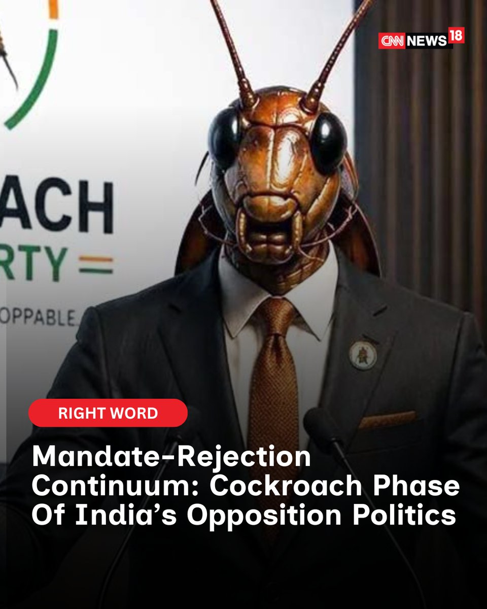 CNNnews18's tweet photo. #RightWord | After the 2014 mandate, the refusal took the form of doubt about Electronic Voting Machines. After the 2019 mandate, it became outright denial that the verdict was legitimate

Written by: @ArunAnandLive 

https://t.co/wxmAkOnz07 https://t.co/BviNM4GGQF