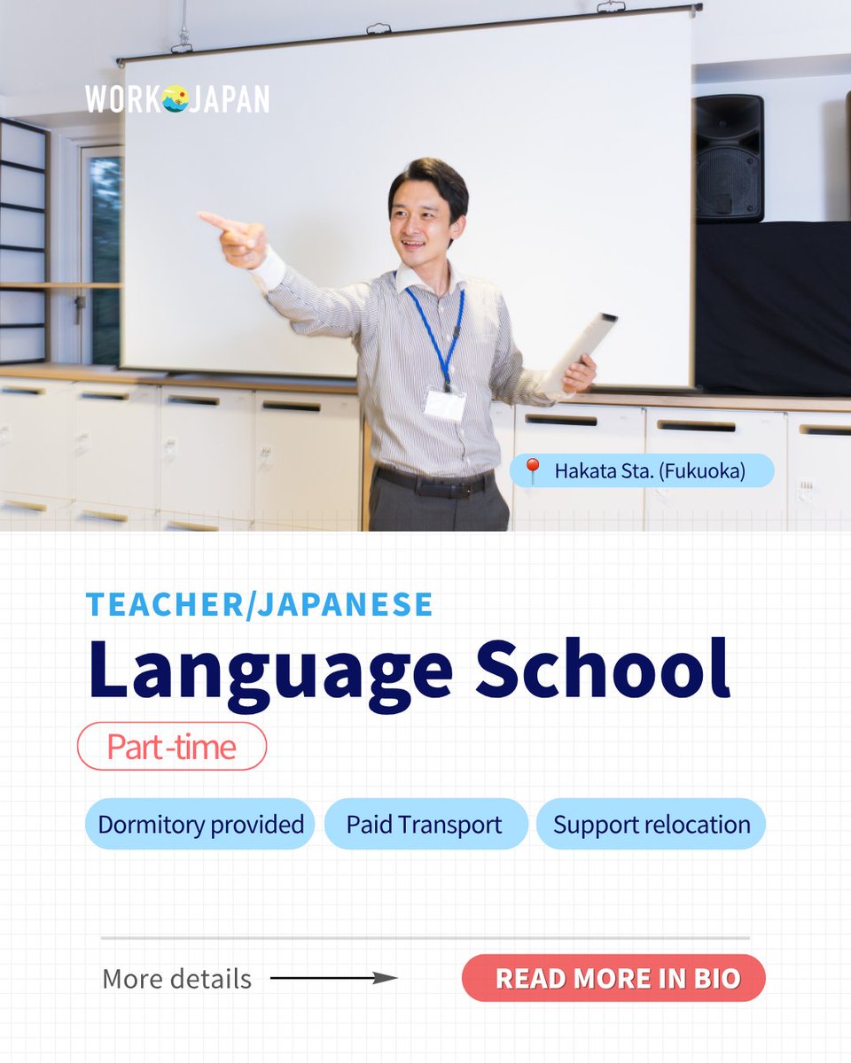 workjapanwj's tweet photo. 💸 Earn ¥1,600/hour Hakata  Sta. (Fukuoka) 💸
👉 Visit WORK JAPAN 👈

👷 Male/Female preferred
🚕 Paid transport
🏠 Dormitory provided

#jobnearme #workinginjapan #jobsforforeigners #WORKJAPAN #jobsinjapan https://t.co/RTLkAKxhsy