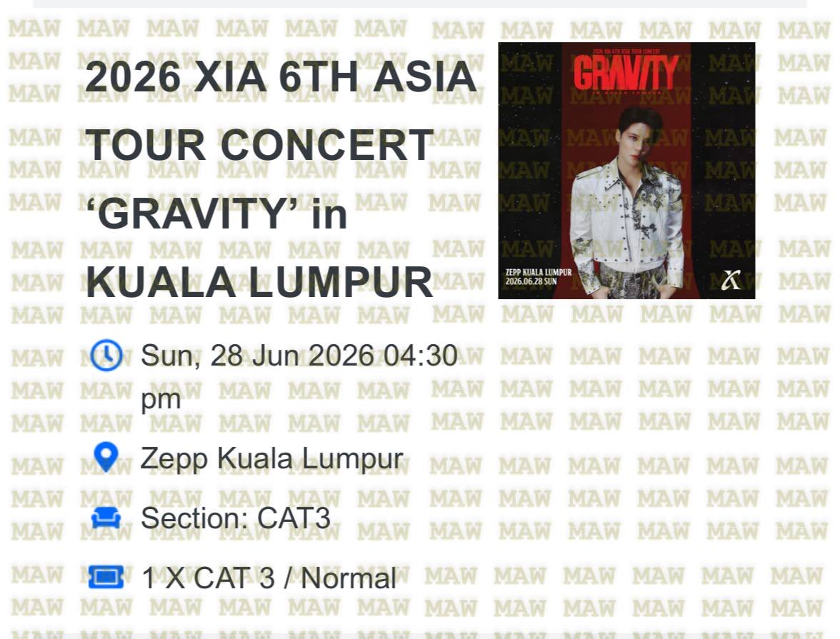 pasurumaw's tweet photo. Secured 1x #KIMJUNSUinKL per requested https://t.co/YDyazOoVtS