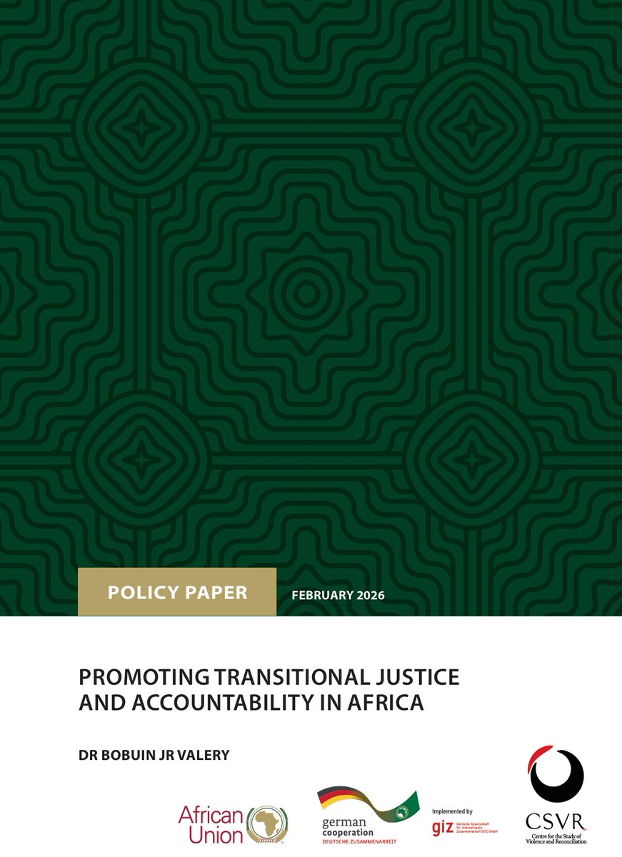 _CSVR's tweet photo. On Africa Day 🌍: Promoting Transitional Justice and Accountability in Africa

As we mark Africa Day, we reflect on the importance of justice, accountability, and sustainable peace in shaping the continent’s future.

🔗https://t.co/1mmHpZcXGb

#TJ #Peacebuilding #CSVR https://t.co/XAE5DXHpaD