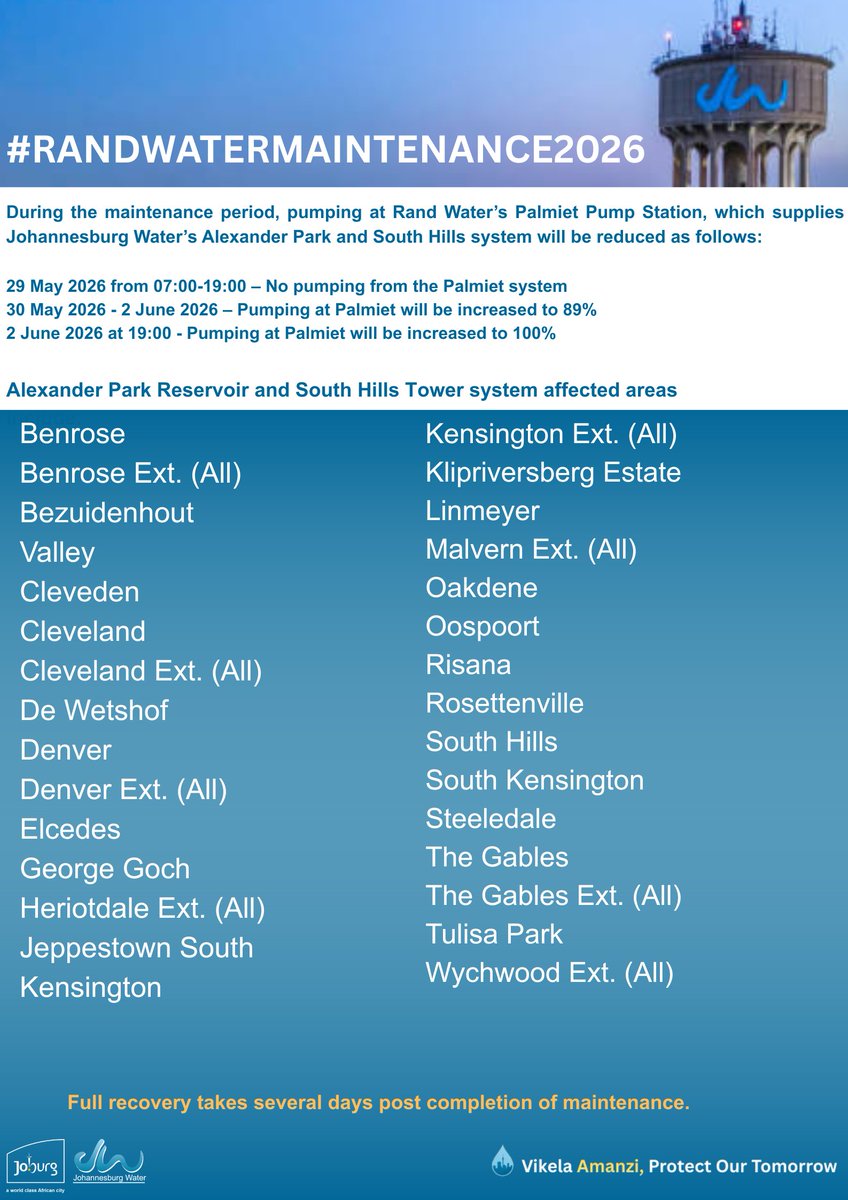 Johannesburg Water tweet media