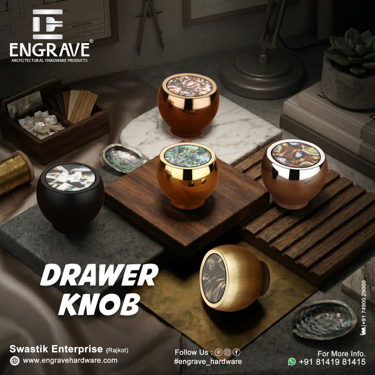 ibais_hardware's tweet photo. SWASTIK ENTERPRISE - RAJKOT 🏢
👤 Mr. Maheshbhai Akbari: +91 81419 81415
💬 WhatsApp Enquiry: https://t.co/he12sqTu7T
.
#Rajkot #SwastikEnterprise #HardwareProducts #ArchitecturalHardware #FurnitureHardware #InteriorHardware #DoorHardware #LuxuryHardware #Designerhardware https://t.co/2bA5O3Lvf2