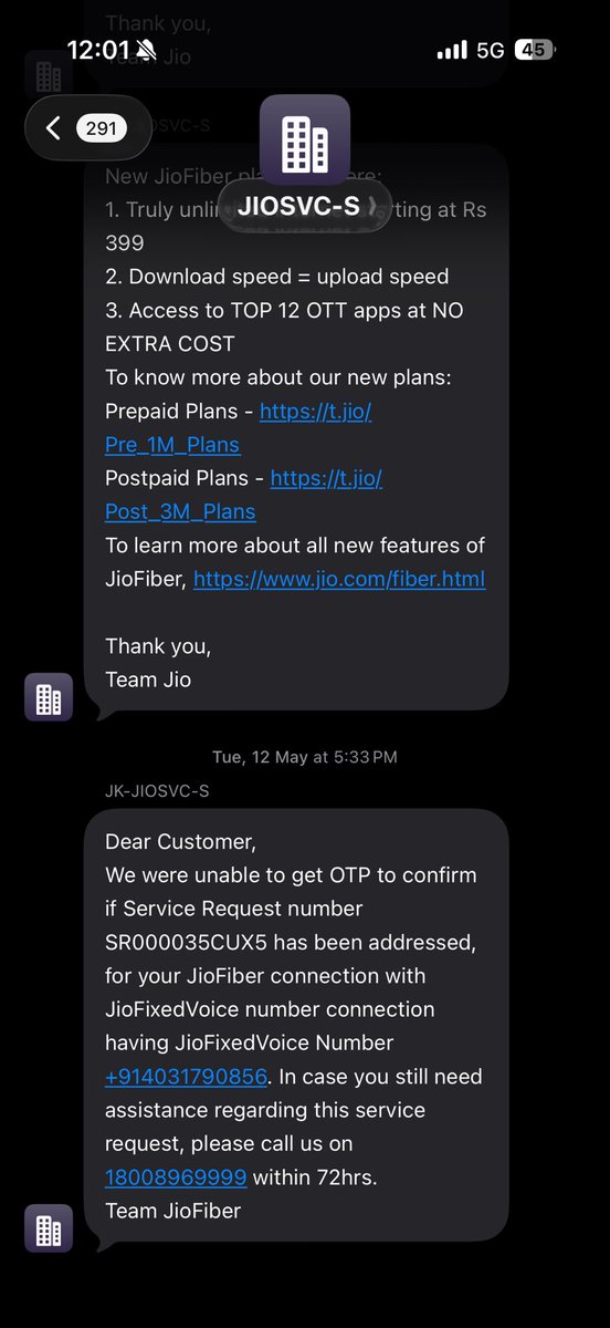 csvspk_'s tweet photo. Pathetic experience with @JioCare @reliancejio Paying for a 300 Mbps plan but getting 100 Mbps. Technicians come in a hurry, don’t properly resolve the issue, and complaints are being closed without OTP confirmation. Is this the service customers pay for? Need immediate resolutio https://t.co/gHSdNGS1mN