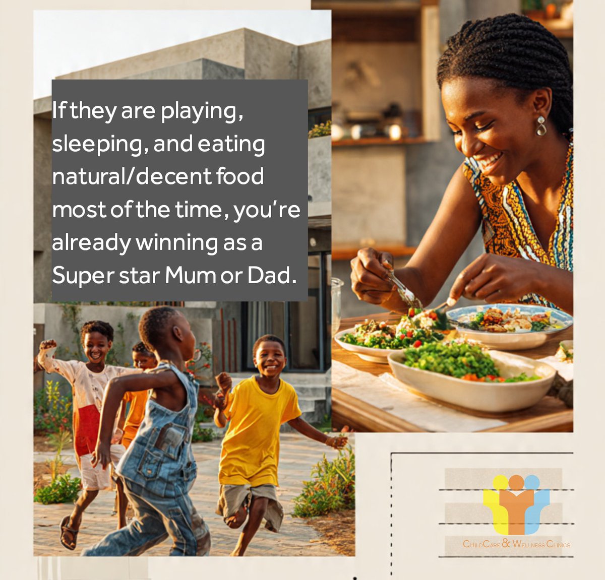 CWClinics's tweet photo. You burn out trying to control every meal, every activity, every minute. Your kids don’t need a perfect schedule. They just need to feel safe, to feel fed, and to feel like their choices matter and parental guidance. 

#ParentingTips #PositiveParenting #ChildDevelopment https://t.co/xbINkz4fDu