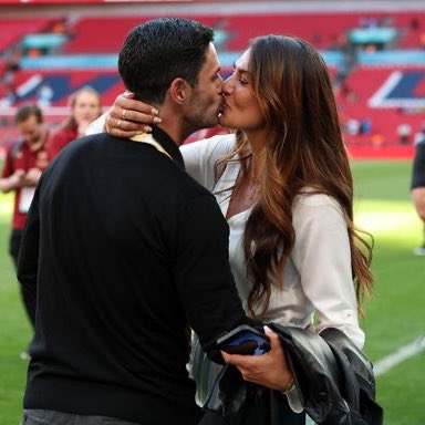 TrollTouchline's tweet photo. 🚨🗣️ Mikel Arteta on his wife Lorena: ❤️🥹

 “She is the person and the reason why I have kept my composure, my self-confidence, my energy at the level that was required to do what we’ve done for the last six and a half years. Without her, none of this would have happened for sure” ❤️🏆
