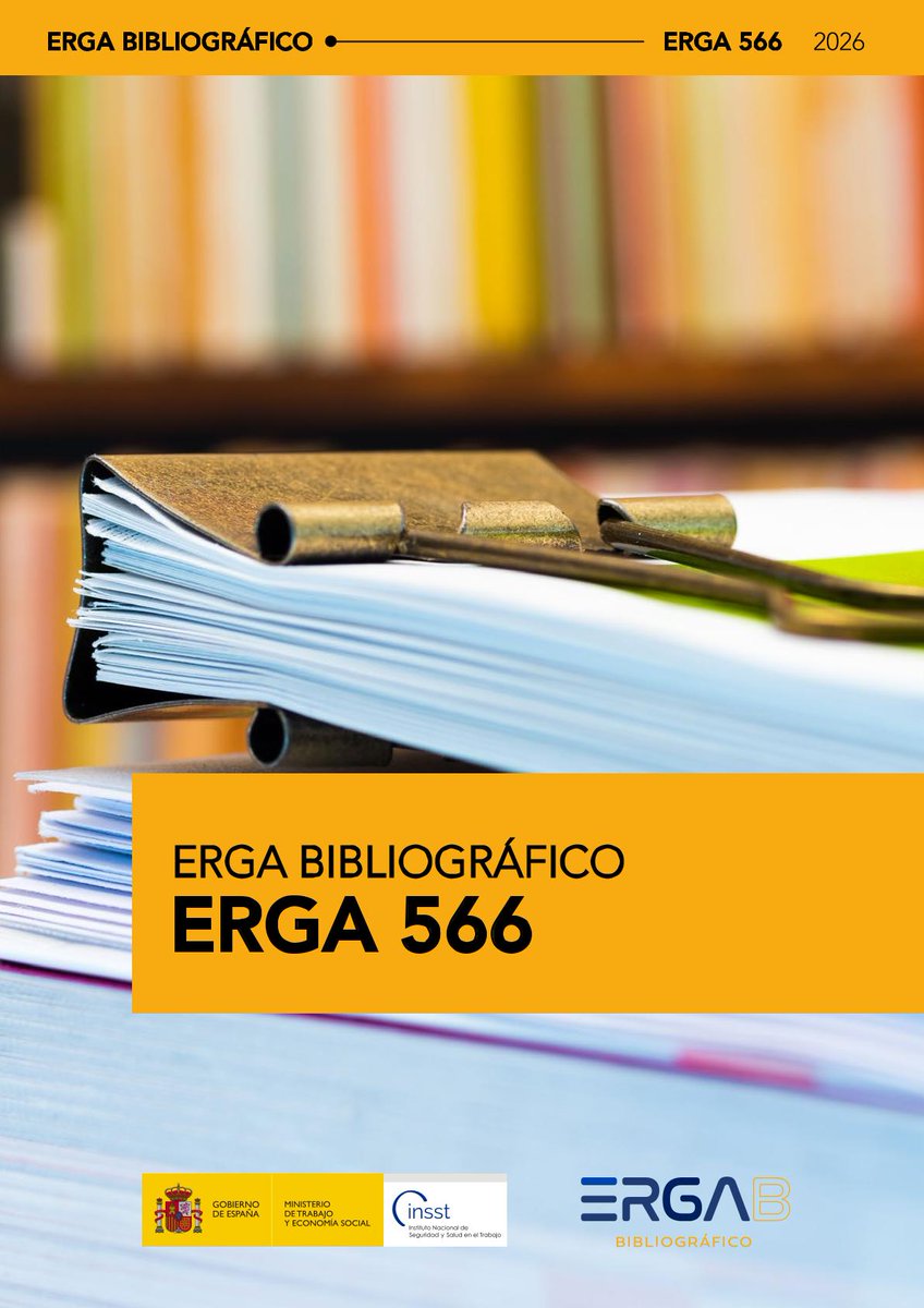 INSST_MITES_GOB's tweet photo. 🆕 #Erga Bibliográfico #INSST disponible.

🔹 Selección de referencias #PRL, ergonomía, psicosociología, seguridad vial laboral, etc.
🔹 Incluye “Cómo afectan los dispositivos electrónicos y otros factores en la conducción profesional”.

Descárgalo 👉 https://t.co/cP6nQTdeKY https://t.co/BKzQIhkIP2