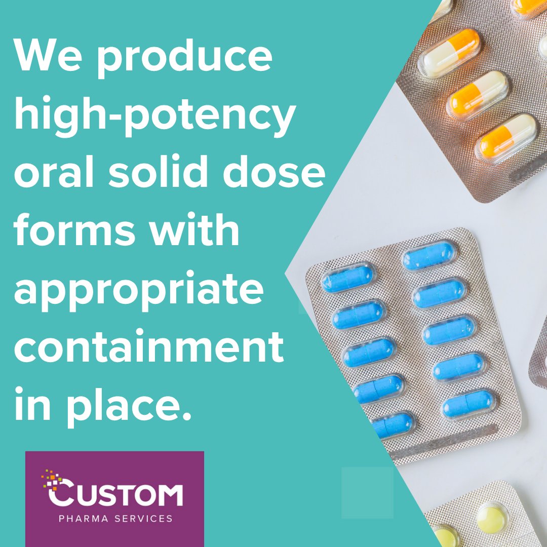 CustomPharma's tweet photo. Manufacturing high-potency tablets requires more than standard compression line.

We produce high-potency oral solid dose forms. This protects operators without compromising manufacturing process or output quality.

Consistent results depend on the right controls from the start. https://t.co/1uQPbNKg0x
