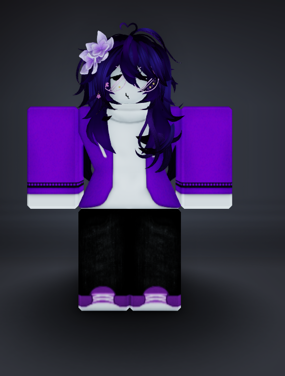 SFOTHCollect0r's tweet photo. Appearance:
- Wears a Neon Purple Animal Jacket
- long, purple hair
- has glasses
- likes having hair pieces in her hair https://t.co/h8Kdhx4ENn